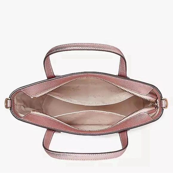 NWT RETAIL $329 KATE SPADE GLIMMER SATCHEL CROSSBODY Mitten Pink - Picture 4 of 10